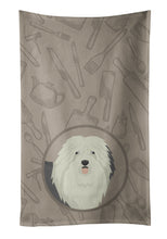 Load image into Gallery viewer, Old English Sheepdog In the Kitchen Kitchen Towel – Artistic Dish Towel for Everyday Use CK2199KTWL