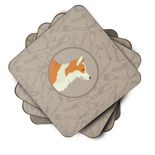 Load image into Gallery viewer, Pembroke Corgi In the Kitchen Foam Coaster  CK2201FC