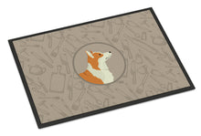 Load image into Gallery viewer, Pembroke Corgi In the Kitchen Doormat - 18x27 Decorative Floor Mat – Indoor/Outdoor Rug with Artistic Flair CK2201MAT