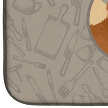 Load image into Gallery viewer, Pomeranian In the Kitchen Dish Drying Mat – Absorbent, Artistic Kitchen Essentials CK2202DDM