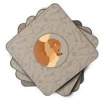 Load image into Gallery viewer, Pomeranian In the Kitchen Foam Coaster  CK2202FC