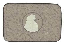 Load image into Gallery viewer, Poodle In the Kitchen Dish Drying Mat – Absorbent, Artistic Kitchen Essentials CK2203DDM