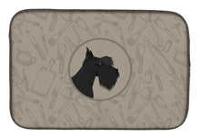 Load image into Gallery viewer, Scottish Terrier In the Kitchen Dish Drying Mat – Absorbent, Artistic Kitchen Essentials CK2207DDM