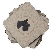 Load image into Gallery viewer, Scottish Terrier In the Kitchen Foam Coaster  CK2207FC