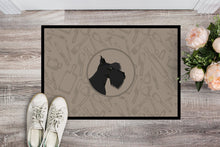 Load image into Gallery viewer, Scottish Terrier In the Kitchen Doormat - 24x36 Decorative Floor Mat – Indoor/Outdoor Rug with Artistic Flair CK2207JMAT