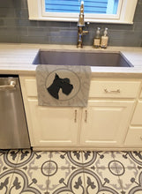 Load image into Gallery viewer, Scottish Terrier In the Kitchen Kitchen Towel – Artistic Dish Towel for Everyday Use CK2207KTWL