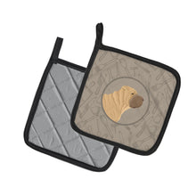 Load image into Gallery viewer, Shar Pei In the Kitchen Pot Holders - Set of 2 - Heat-Resistant Kitchen Essentials CK2209PTHD