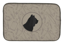 Load image into Gallery viewer, Skye Terrier In the Kitchen Dish Drying Mat – Absorbent, Artistic Kitchen Essentials CK2211DDM