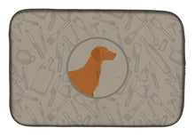 Load image into Gallery viewer, Vizsla In the Kitchen Dish Drying Mat – Absorbent, Artistic Kitchen Essentials CK2215DDM