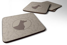 Load image into Gallery viewer, Mexican Hairless Dog Xolo In the Kitchen Foam Coaster  CK2217FC