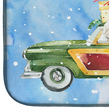 Load image into Gallery viewer, Merry Christmas Bichon Frisé Dish Drying Mat – Absorbent, Artistic Kitchen Essentials CK2395DDM