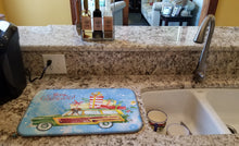 Load image into Gallery viewer, Merry Christmas Boxer Dish Drying Mat – Absorbent, Artistic Kitchen Essentials CK2399DDM