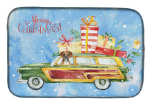 Load image into Gallery viewer, Merry Christmas Boxer Dish Drying Mat – Absorbent, Artistic Kitchen Essentials CK2399DDM