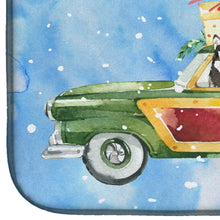 Load image into Gallery viewer, Merry Christmas Alaskan Malamute Dish Drying Mat – Absorbent, Artistic Kitchen Essentials CK2413DDM