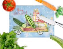 Load image into Gallery viewer, Merry Christmas Scottish Terrier Glass Cutting Boards – Durable, Decorative Kitchen Art Large CK2420LCB