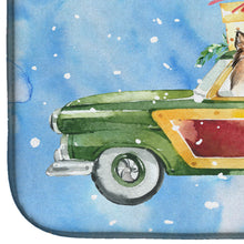 Load image into Gallery viewer, Merry Christmas Sheltie Dish Drying Mat – Absorbent, Artistic Kitchen Essentials CK2421DDM