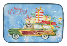 Load image into Gallery viewer, Merry Christmas Shih Tzu Dish Drying Mat – Absorbent, Artistic Kitchen Essentials CK2422DDM