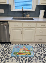 Load image into Gallery viewer, Merry Christmas White Collie Machine Washable Memory Foam Mat CK2429RUG