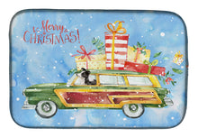 Load image into Gallery viewer, Merry Christmas Border Collie Dish Drying Mat – Absorbent, Artistic Kitchen Essentials CK2445DDM