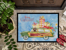 Load image into Gallery viewer, Merry Christmas Brown Cockapoo Doormat - 24x36 Decorative Floor Mat – Indoor/Outdoor Rug with Artistic Flair CK2446JMAT