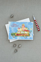 Load image into Gallery viewer, Merry Christmas Corgi Greeting Cards -  Blank Note Cards – 8-Pack of Artist-Designed Cards with Envelopes