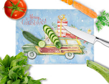 Load image into Gallery viewer, Merry Christmas Corgi Glass Cutting Boards – Durable, Decorative Kitchen Art Large CK2451LCB