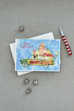 Load image into Gallery viewer, Merry Christmas Fawn French Bulldog Greeting Cards -  Blank Note Cards – 8-Pack of Artist-Designed Cards with Envelopes