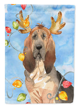 Load image into Gallery viewer, Christmas Lights Bloodhound Flag Canvas House Size CK2471CHF