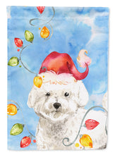 Load image into Gallery viewer, Christmas Lights Bichon Frise Garden Flag - Outdoor Decorative Yard Flag CK2472GF