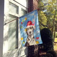 Load image into Gallery viewer, Christmas Lights Catahoula Leopard Dog Flag Canvas House Size CK2475CHF