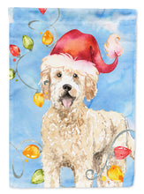 Load image into Gallery viewer, Christmas Lights Goldendoodle Flag Canvas House Size CK2478CHF