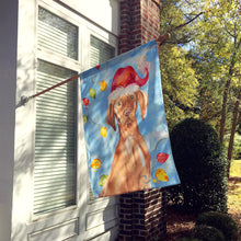 Load image into Gallery viewer, Christmas Lights Vizsla Flag Canvas House Size CK2480CHF