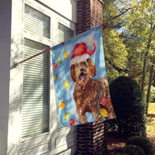 Load image into Gallery viewer, Christmas Lights Labradoodle Flag Canvas House Size CK2482CHF