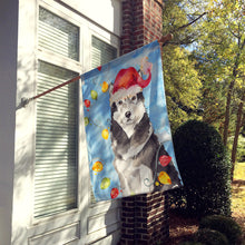 Load image into Gallery viewer, Christmas Lights Alaskan Malamute Flag Canvas House Size CK2484CHF