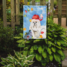 Load image into Gallery viewer, Christmas Lights Maltese Garden Flag - Outdoor Decorative Yard Flag CK2486GF