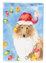Load image into Gallery viewer, Christmas Lights Collie Garden Flag - Outdoor Decorative Yard Flag CK2489GF