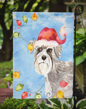 Load image into Gallery viewer, Christmas Lights Schnauzer #2 Garden Flag - Outdoor Decorative Yard Flag CK2490GF