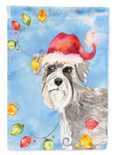 Load image into Gallery viewer, Christmas Lights Schnauzer #2 Garden Flag - Outdoor Decorative Yard Flag CK2490GF
