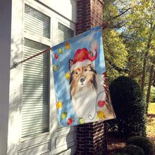 Load image into Gallery viewer, Christmas Lights Sheltie Flag Canvas House Size CK2492CHF