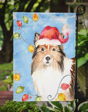 Load image into Gallery viewer, Christmas Lights Sheltie Garden Flag - Outdoor Decorative Yard Flag CK2492GF