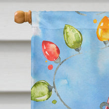 Load image into Gallery viewer, Christmas Lights Shih Tzu Puppy Cut Flag Canvas House Size CK2494CHF