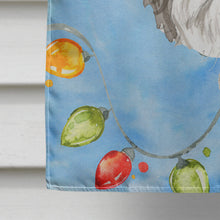 Load image into Gallery viewer, Christmas Lights Shih Tzu Puppy Cut Flag Canvas House Size CK2494CHF