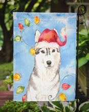 Load image into Gallery viewer, Christmas Lights Siberian Husky Garden Flag - Outdoor Decorative Yard Flag CK2495GF