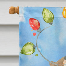 Load image into Gallery viewer, Christmas Lights Welsh Terrier Flag Canvas House Size CK2498CHF