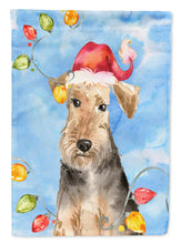 Load image into Gallery viewer, Christmas Lights Welsh Terrier Garden Flag - Outdoor Decorative Yard Flag CK2498GF
