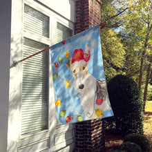 Load image into Gallery viewer, Christmas Lights Fox Terrier Flag Canvas House Size CK2501CHF