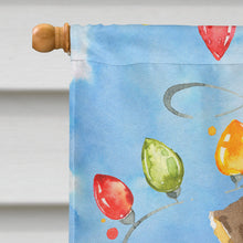 Load image into Gallery viewer, Christmas Lights Fox Terrier Flag Canvas House Size CK2501CHF