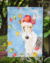 Load image into Gallery viewer, Christmas Lights Fox Terrier Garden Flag - Outdoor Decorative Yard Flag CK2501GF