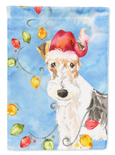 Load image into Gallery viewer, Christmas Lights Fox Terrier Garden Flag - Outdoor Decorative Yard Flag CK2501GF