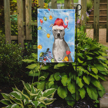 Load image into Gallery viewer, Christmas Lights Staffordshire Bull Terrier Garden Flag - Outdoor Decorative Yard Flag CK2502GF